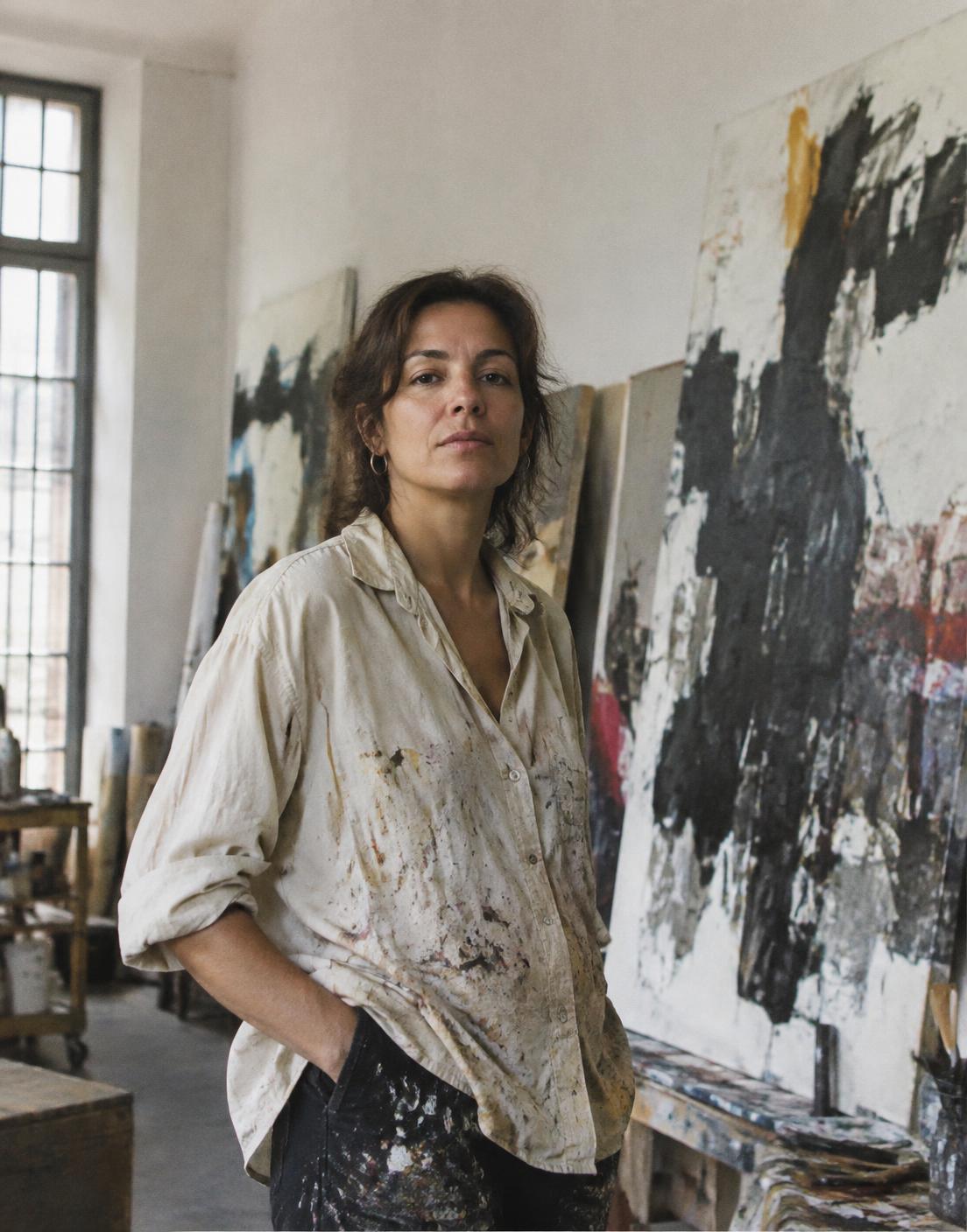 Sara Ataíde no seu atelier